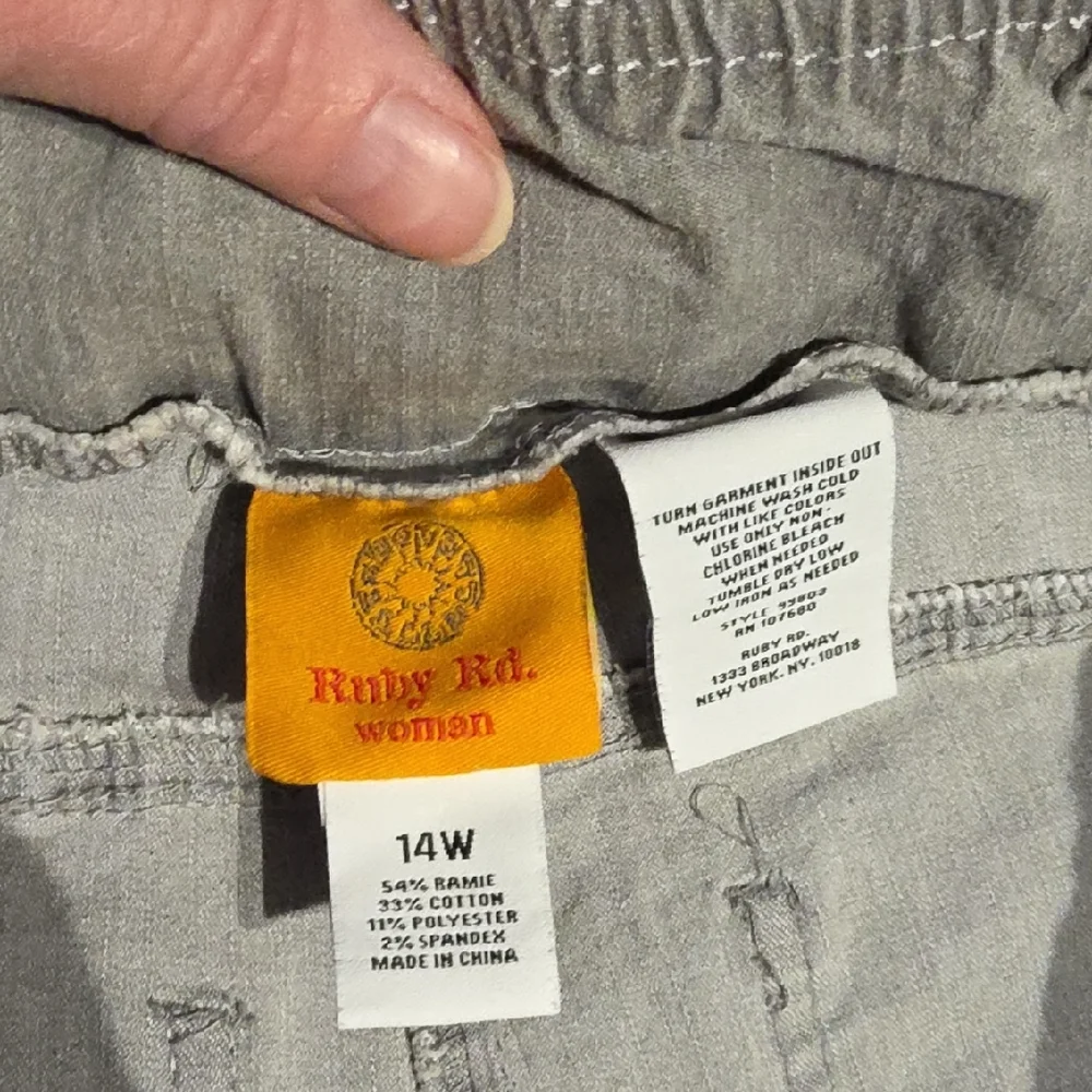 Ruby Rd. Women's Straight Leg Pants in Light Gray